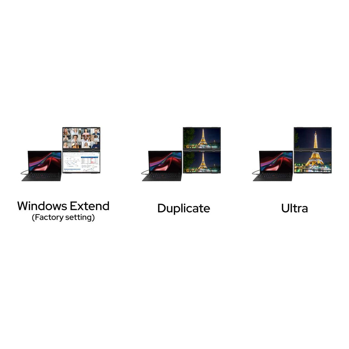 Verbatim 15.6-inch 1920 x 1080p FHD 16:9 60Hz 10ms LED IPS Portable Dual Essentials Monitor 32403