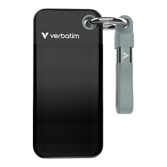 Verbatim Pocket SSD M.2 256GB Portable External SSD Black Grey 32415