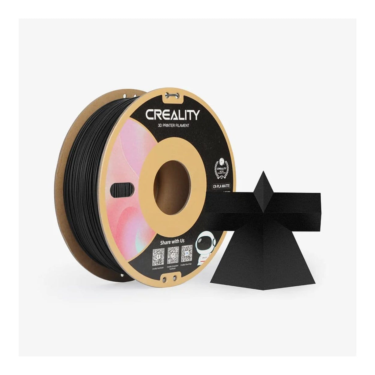 Creality 1kg Matte PLA 1.75mm Printing Filament Black 3301010297