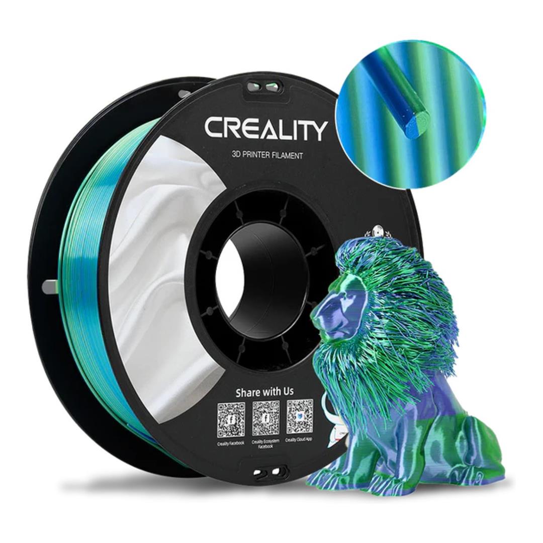Creality CR-Silk Dual Silk PLA Filament 1.75mm 1kg Blue-Green 3301120011