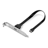 Lindy Single Port USB 3.1 Gen 2 Type-C Back Plate 33118