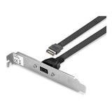 Lindy Single Port USB 3.1 Gen 2 Type-C Back Plate 33118