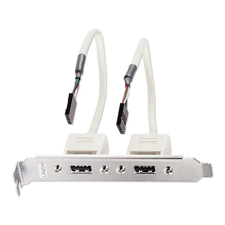 Lindy 2-port USB 2.0 PC Back Plate 33147