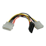 Lindy 0.15m SATA/5.25-inch Power Adapter Splitter Cable Multicolour 33289