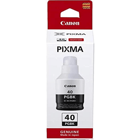 Canon GI-40 Black Printer Ink Bottle Original 3385C003 Single-pack