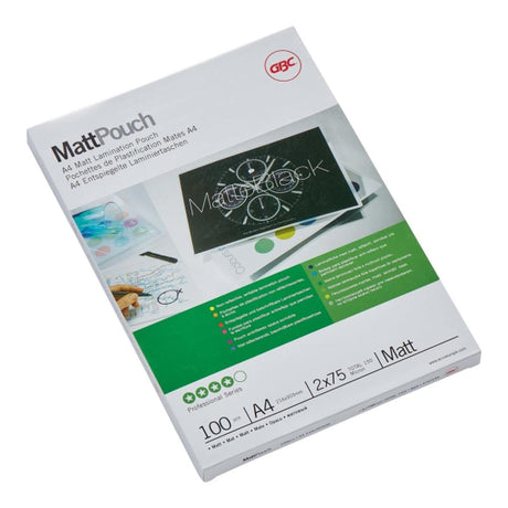 GBC A4 Matt Pouch 100-pack - 150 Micron 340300