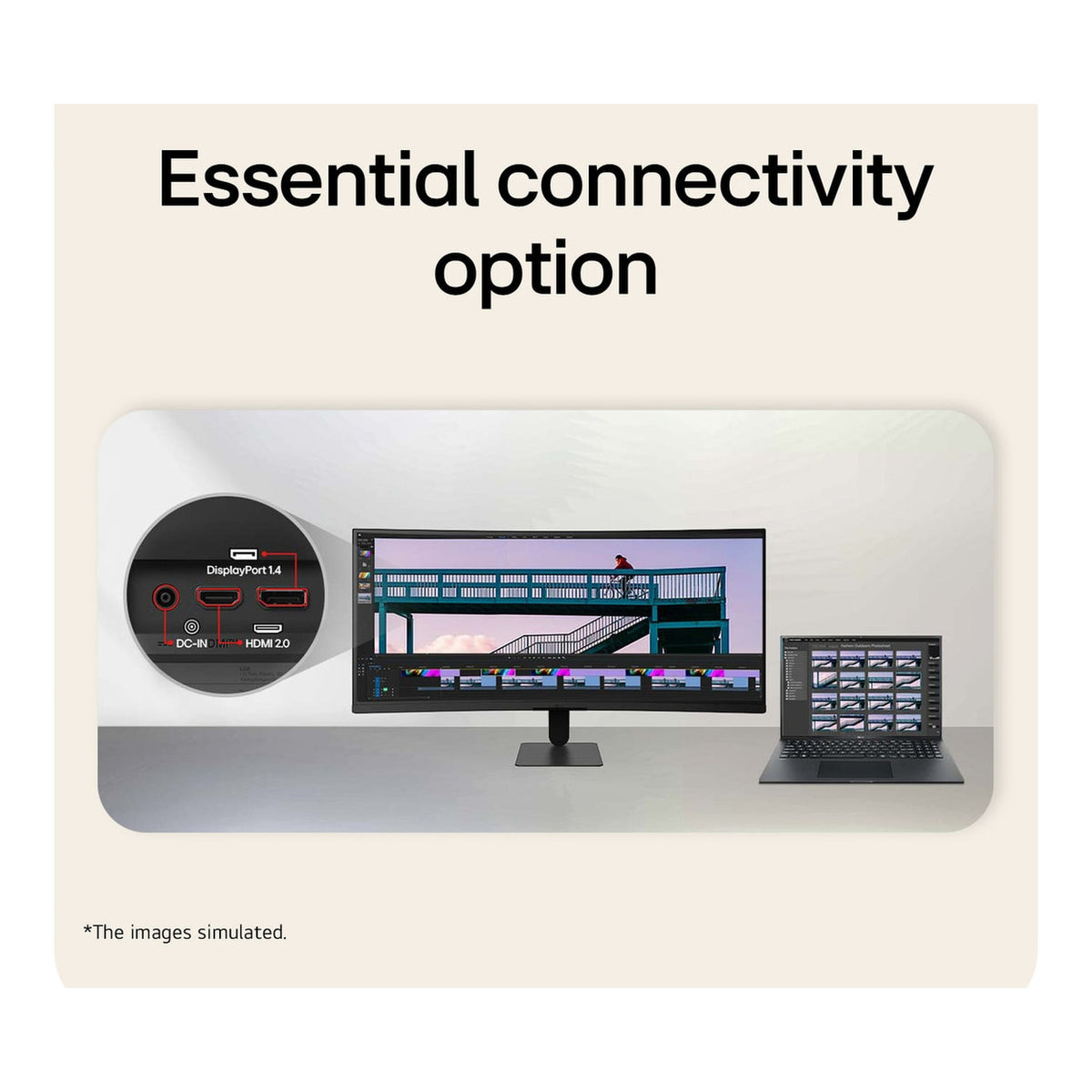 LG UltraWide 34U601B-B 34-inch 3440 x 1440p WQHD 21:9 120Hz 5ms LED VA Curved Monitor