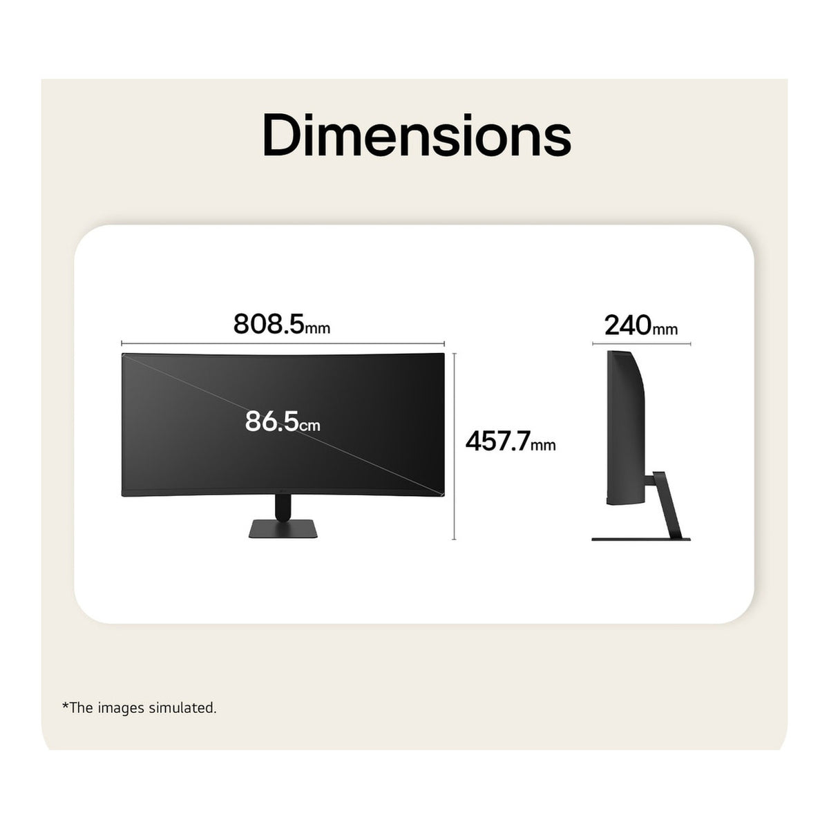 LG UltraWide 34U601B-B 34-inch 3440 x 1440p WQHD 21:9 120Hz 5ms LED VA Curved Monitor
