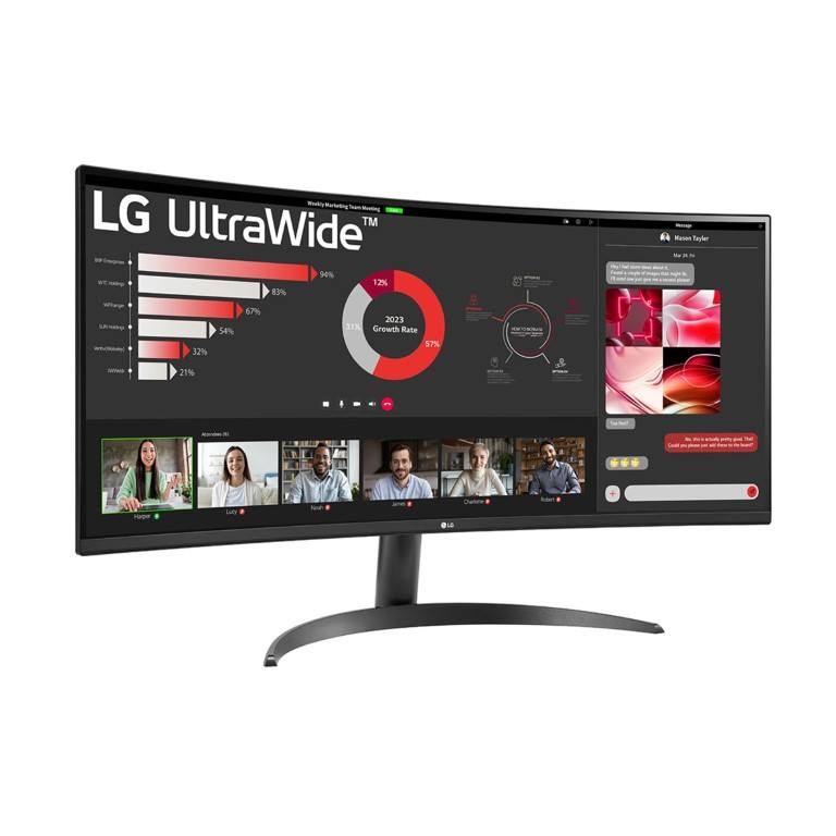 LG UltraWide 34-inch 3440 x 1440p WQHD 21:9 100Hz 5ms AMD FreeSync IPS VA Curved Monitor 34WR50QC