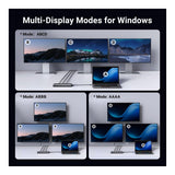 Ugreen 35625 8-in-1 USB-C 10000 Mbit/s Docking Station - Grey