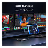 Ugreen 35625 8-in-1 USB-C 10000 Mbit/s Docking Station - Grey