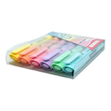 Kores Highliner Plus Chisel Tip Round Barrel 6-pack Pastel 36060