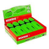 Kores Bright Liner Plus Chisel Tip 10-pack Green 36105