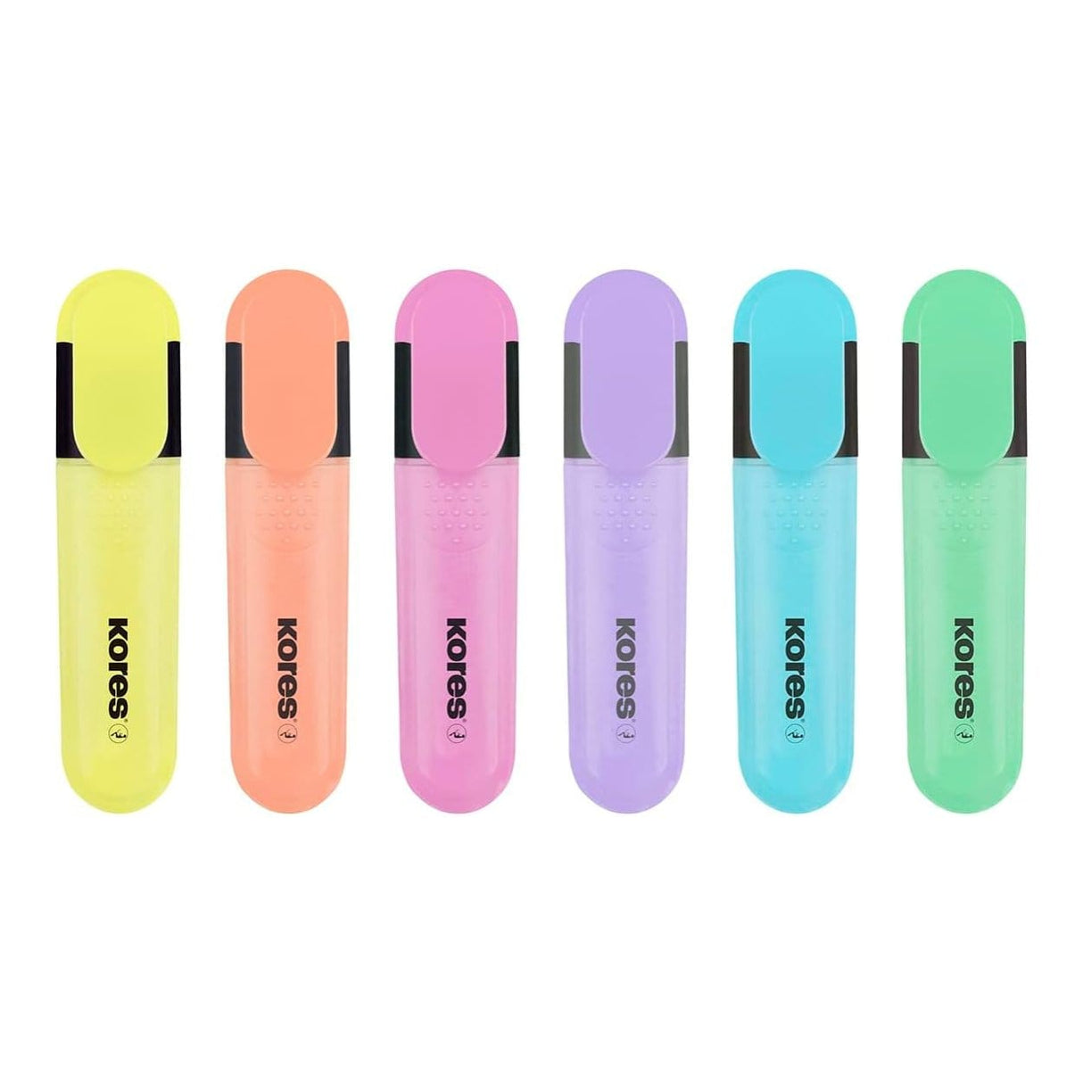 Kores Bright Liner Plus Chisel Tip 6-pack Pastel 36166