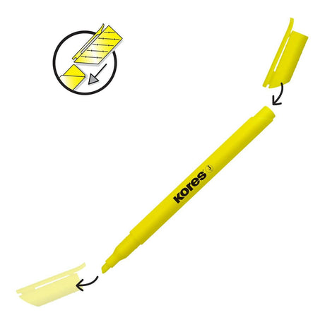 Kores Highliner Chisel Tip Pen type 12-pack Yellow 36201