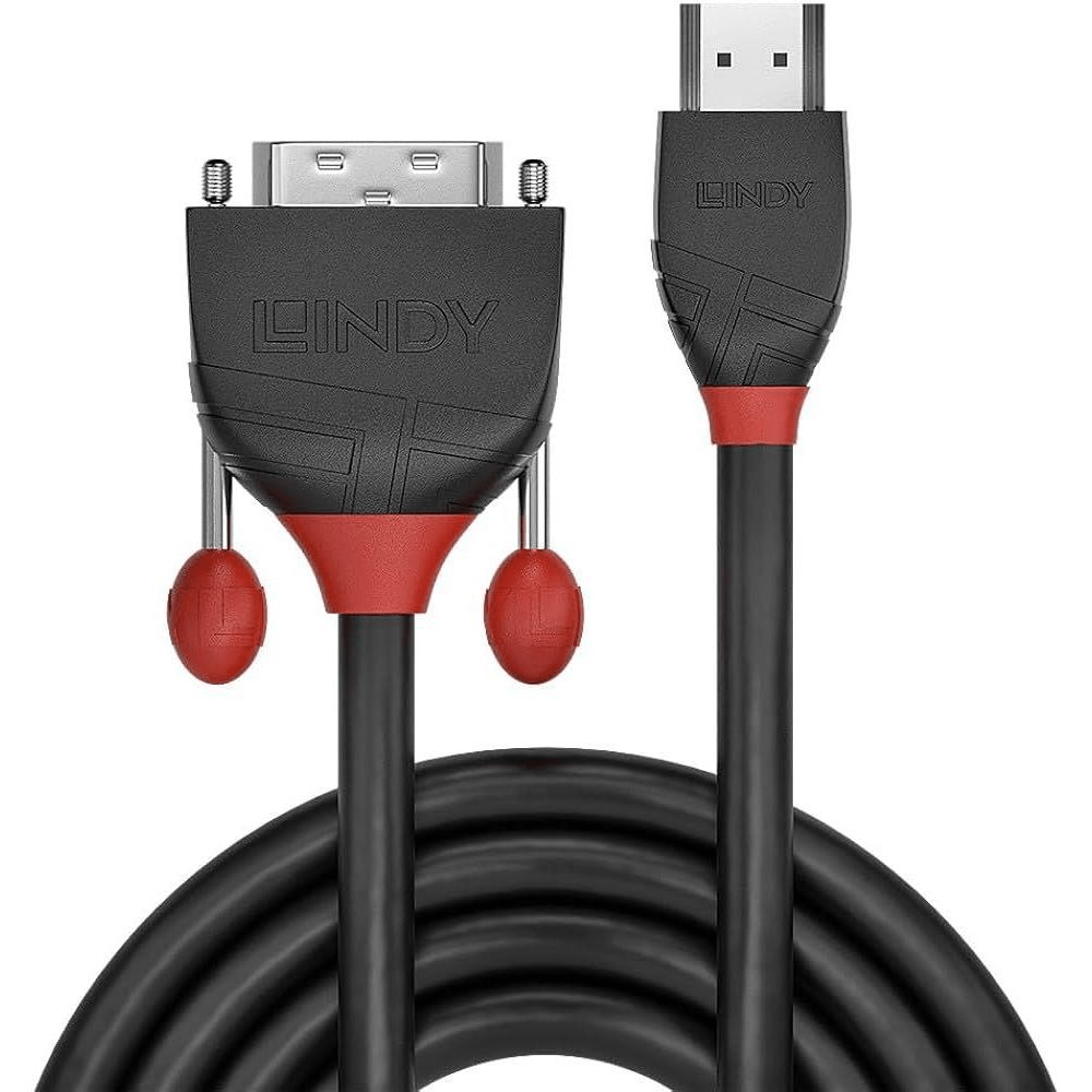 Lindy Black Line 2m HDMI to DVI-D Cable 3627