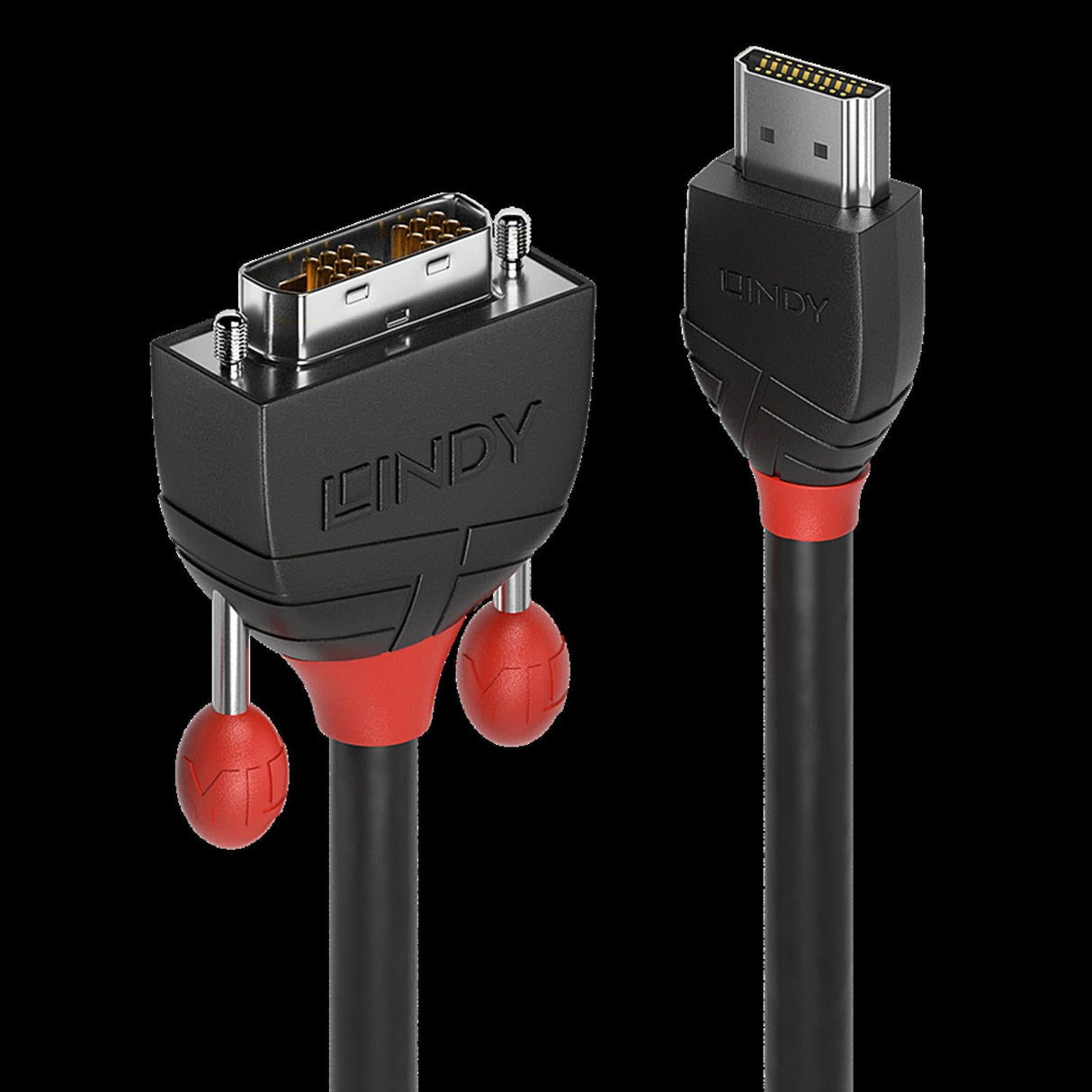 Lindy Black Line 2m HDMI to DVI-D Cable 3627