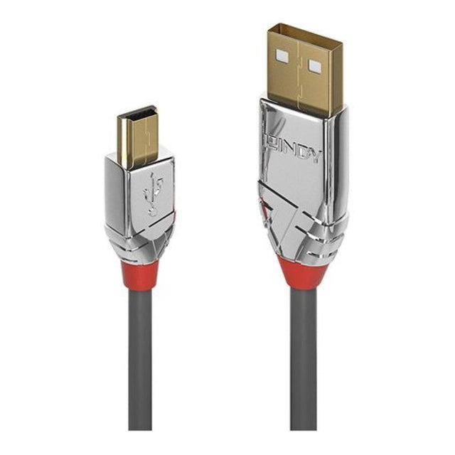 Lindy 2m USB 2.0 Type-A to Mini-B Cable Cromo Line 36632