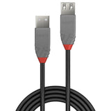 Lindy 1m USB 2.0 Type A Extension Cable Anthra Line 36702