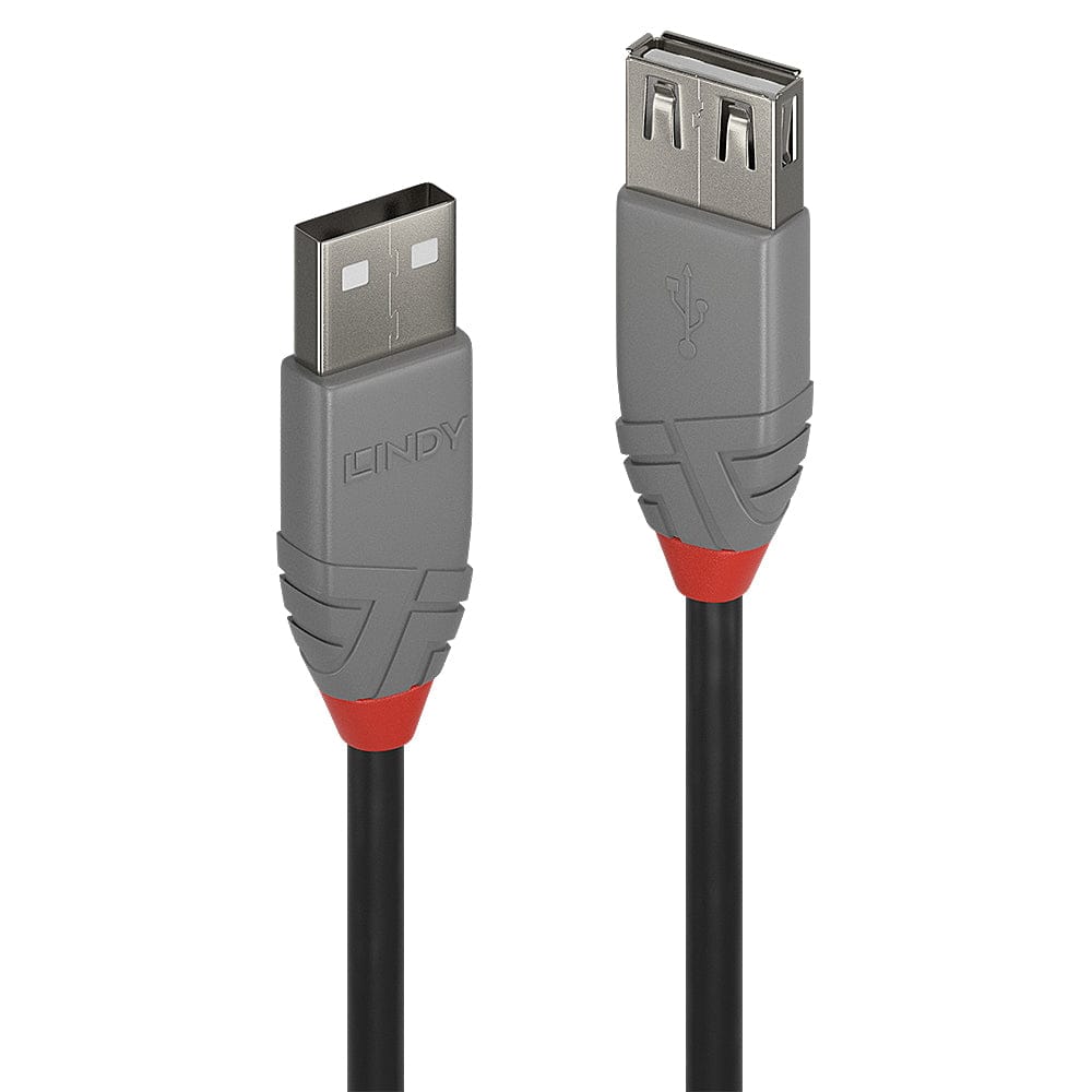 Lindy 1m USB 2.0 Type A Extension Cable Anthra Line 36702