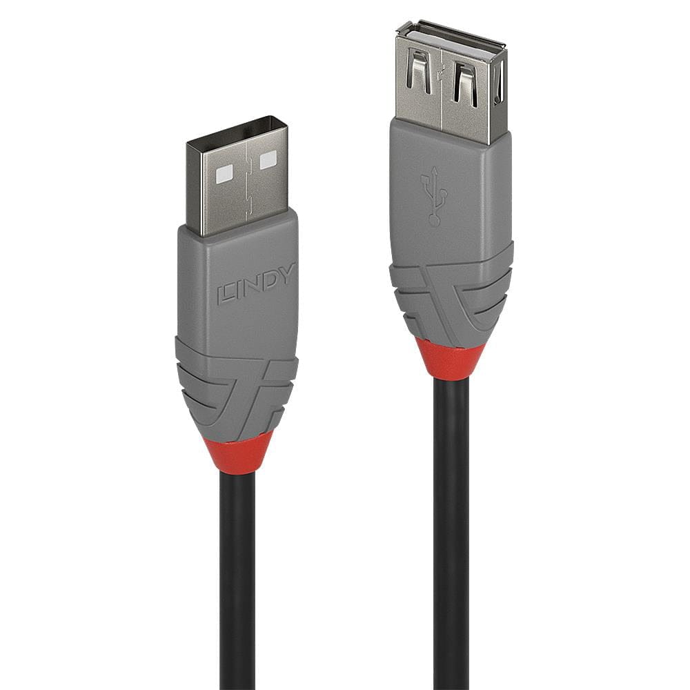 Lindy 1m USB 2.0 Type A Extension Cable Anthra Line 36702