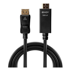Lindy 3m DisplayPort to HDMI 10.2G Cable Black 36923