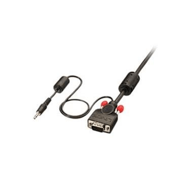 Lindy VGA with Audio Cable Black 10m 37303