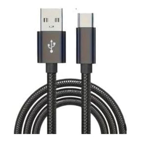 Belj USB-A to USB-C 3m Braided Fast Charging and Data Cable Black 3M-3A-3M
