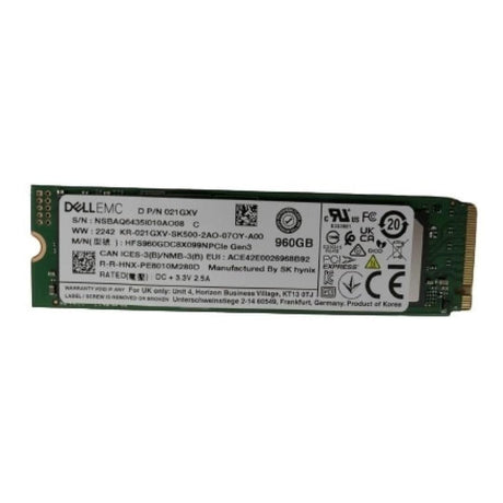 Dell SSDR 960GB M.2 NVMe Internal SSD 400-BONH