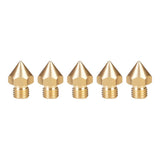 Creality CR-10S Pro / CR-10 Max 0.4mm Fine-Thread Brass Nozzles 5-pack 4004020040
