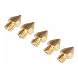 Creality CR-10S Pro / CR-10 Max 0.4mm Fine-Thread Brass Nozzles 5-pack 4004020040