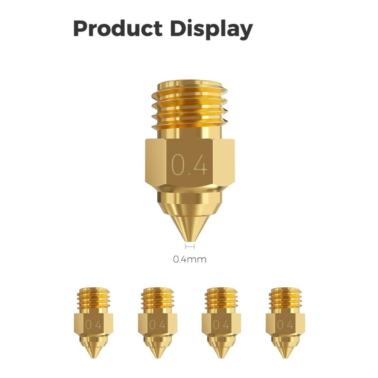 Creality Ender-5 Max Brass Nozzle Kit 4-piece 4004020073