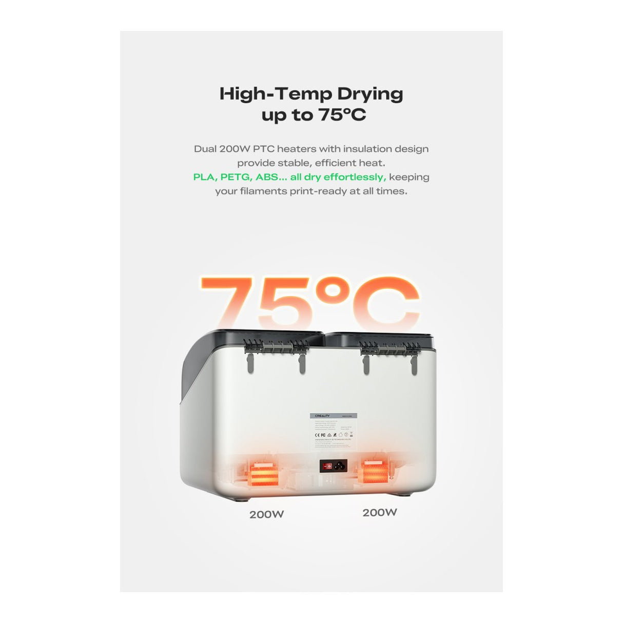 Creality SpacePi X4L Filament Dryer 4005010127