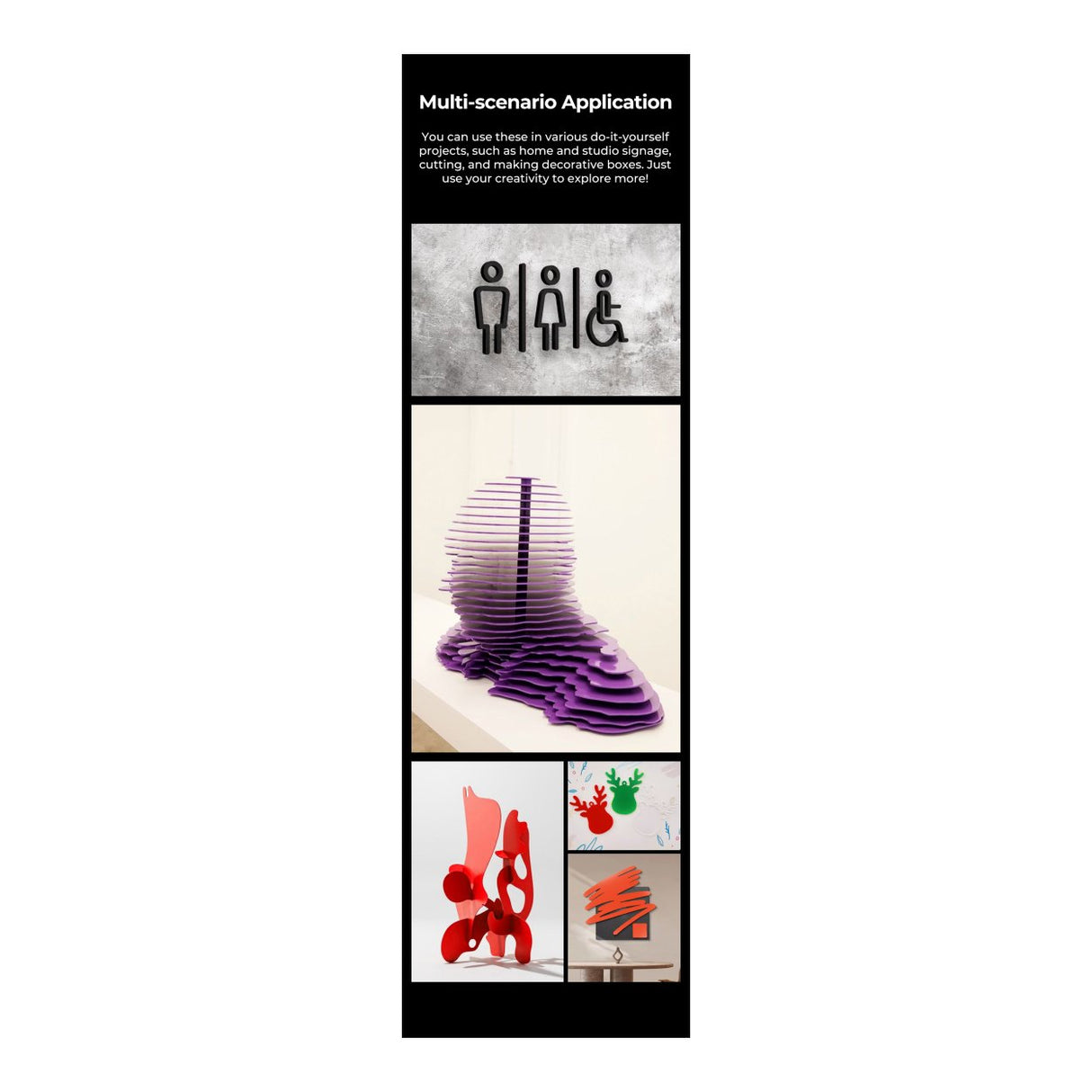 Creality Opaque Glossy Acrylic Sheets 10-pack 4007010161