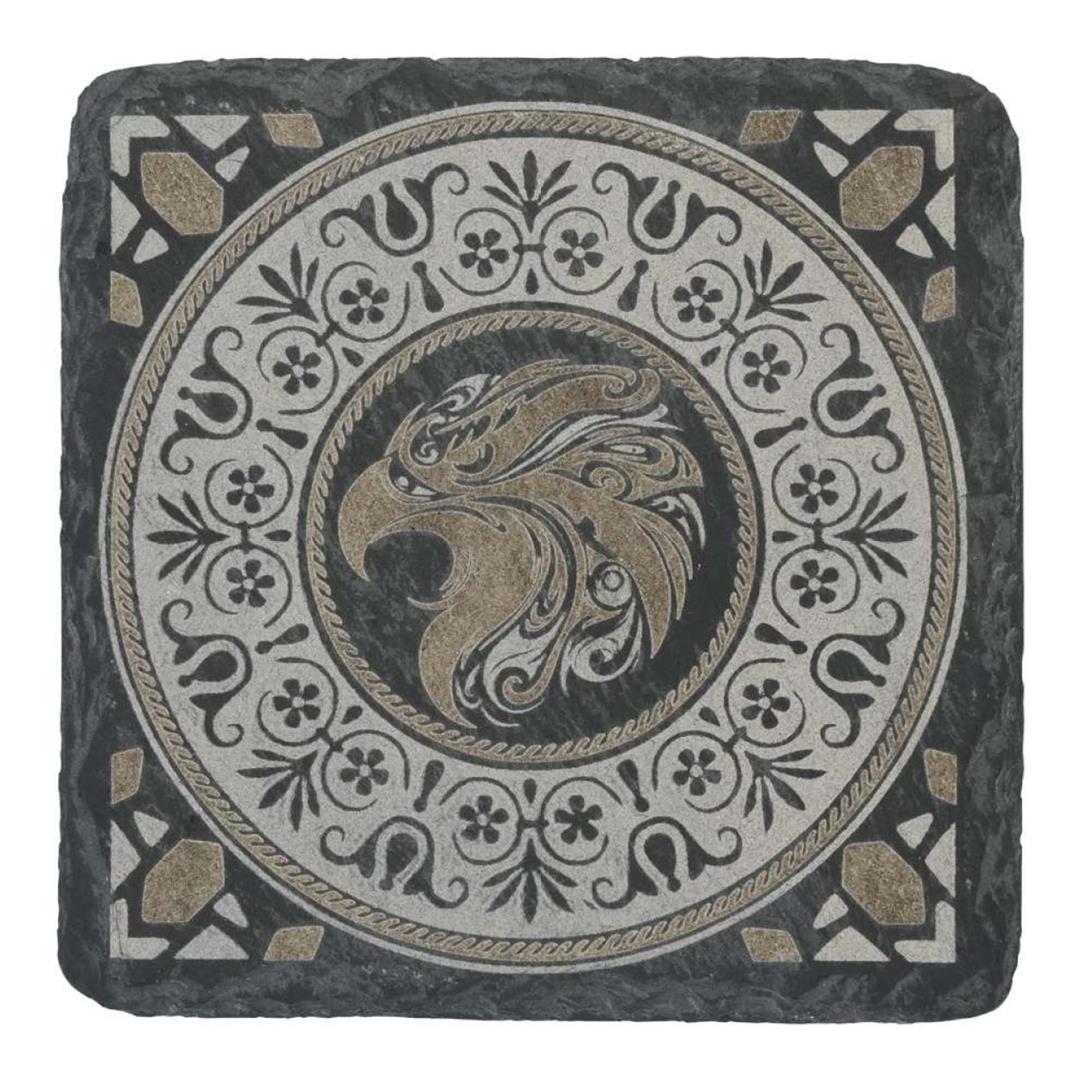 Creality Square Stone Coasters 50-pack Black 4008060394