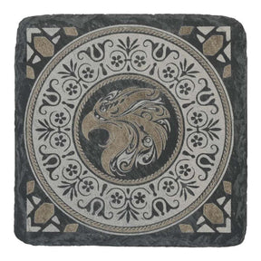 Creality Square Stone Coasters 50-pack Black 4008060394