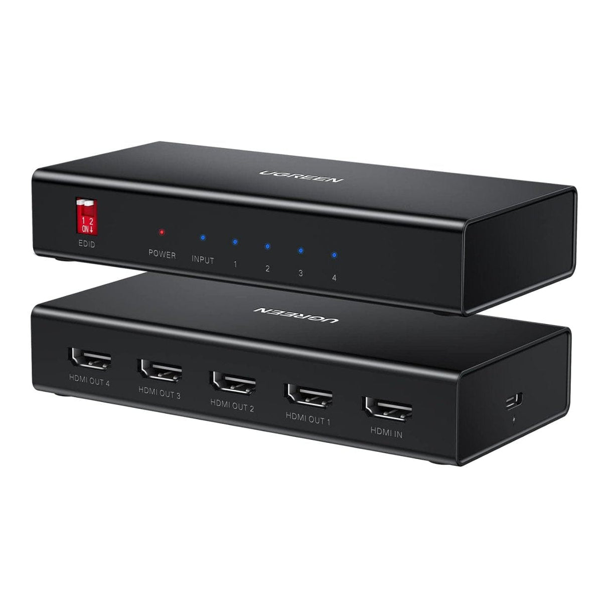 Ugreen 1x4 HDMI 4K Video Splitter Black 40202EU