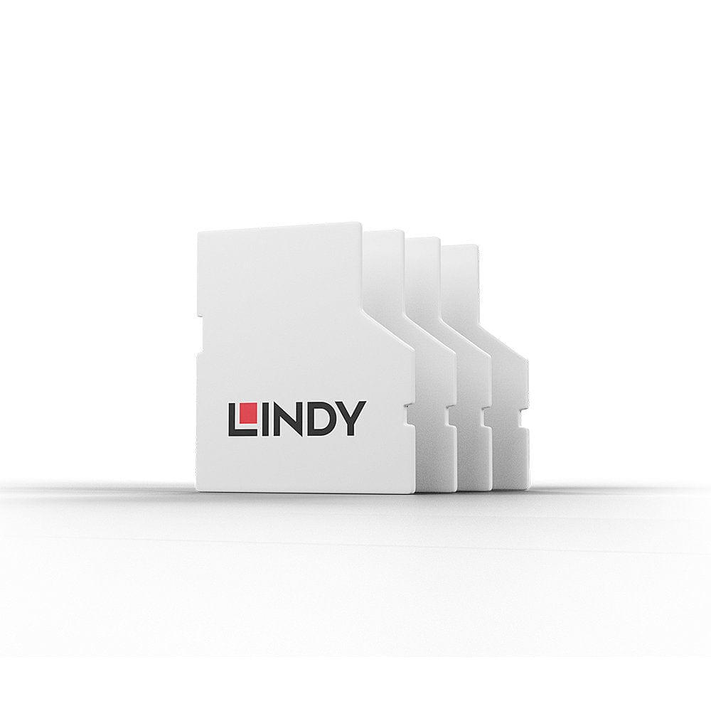 Lindy SD Port Blocker with Key White 40478