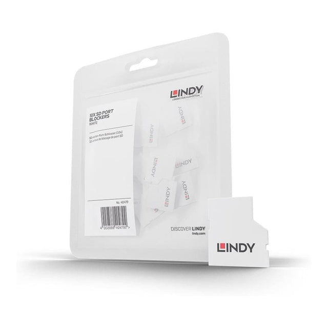 Lindy SD Port Blockers without Key 10-pack White 40479