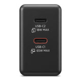 Lenovo 65W Dual Type-C GaN Charging Adapter 40AW065BEU