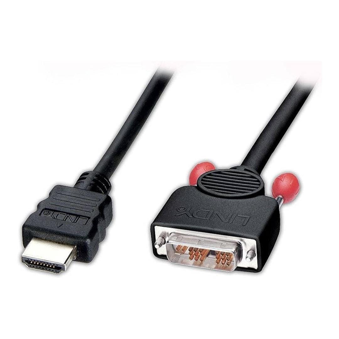 Lindy 5m HDMI to DVI-D Cable Black 41104