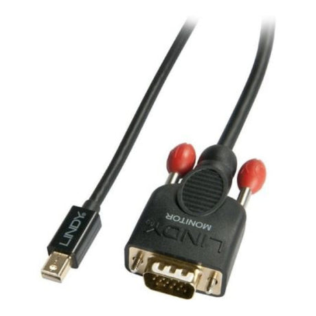 Lindy 2m Mini DisplayPort to VGA Cable Black 41962