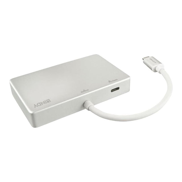 Lindy 3-port USB 3.1 Type-C Hub with Power Delivery White 43092