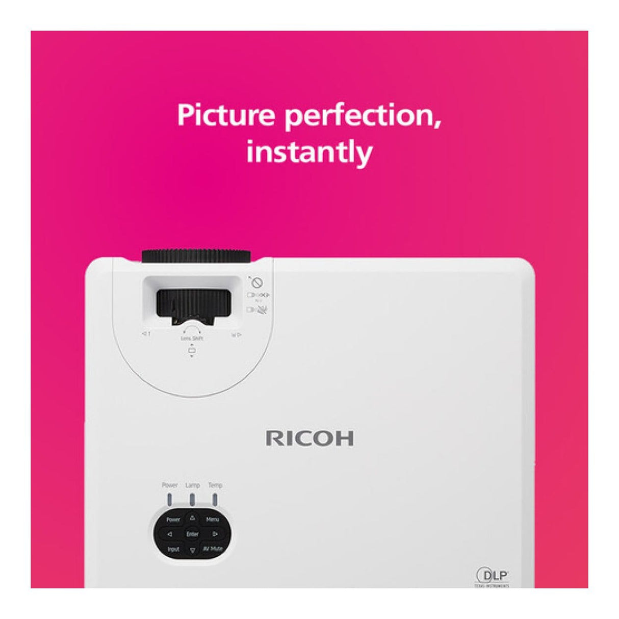 Ricoh PJ WUL5860 4000 ANSI Lumens DLP Laser Projector White 432482