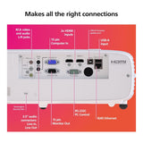 Ricoh PJ WUL5A50 5200 ANSI Lumens Short Throw Projector White 432675