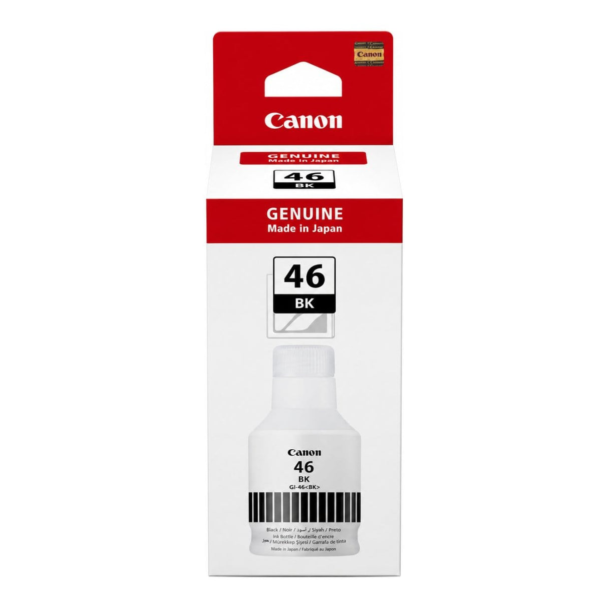 Canon GI-46BK Black Refill Ink Bottle Inkjet Original 6,000 Pages 4411C001