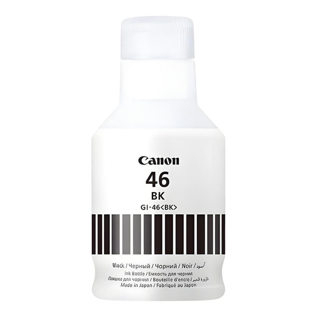 Canon GI-46BK Black Refill Ink Bottle Inkjet Original 6,000 Pages 4411C001