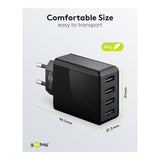 Goobay 30W 4-Port USB Charger Black 44953
