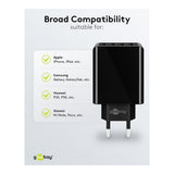Goobay 30W 4-Port USB Charger Black 44953