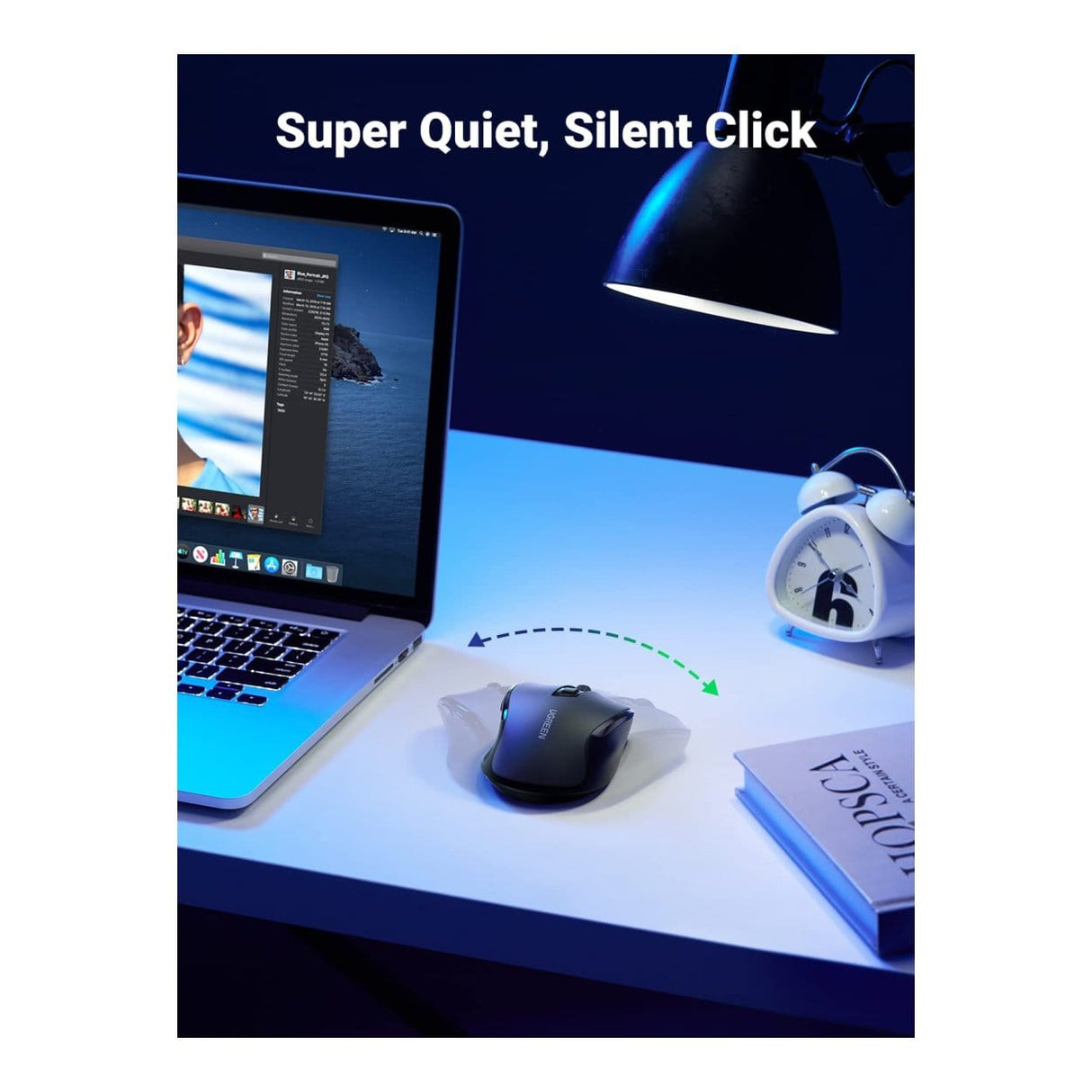 Ugreen M511 Ergonomic Wireless Mouse - Black 45012